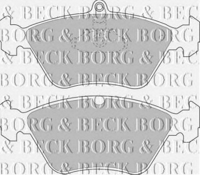 BORG & BECK bbp1487 -  Комплект тормозных колодок, дисковый тормоз